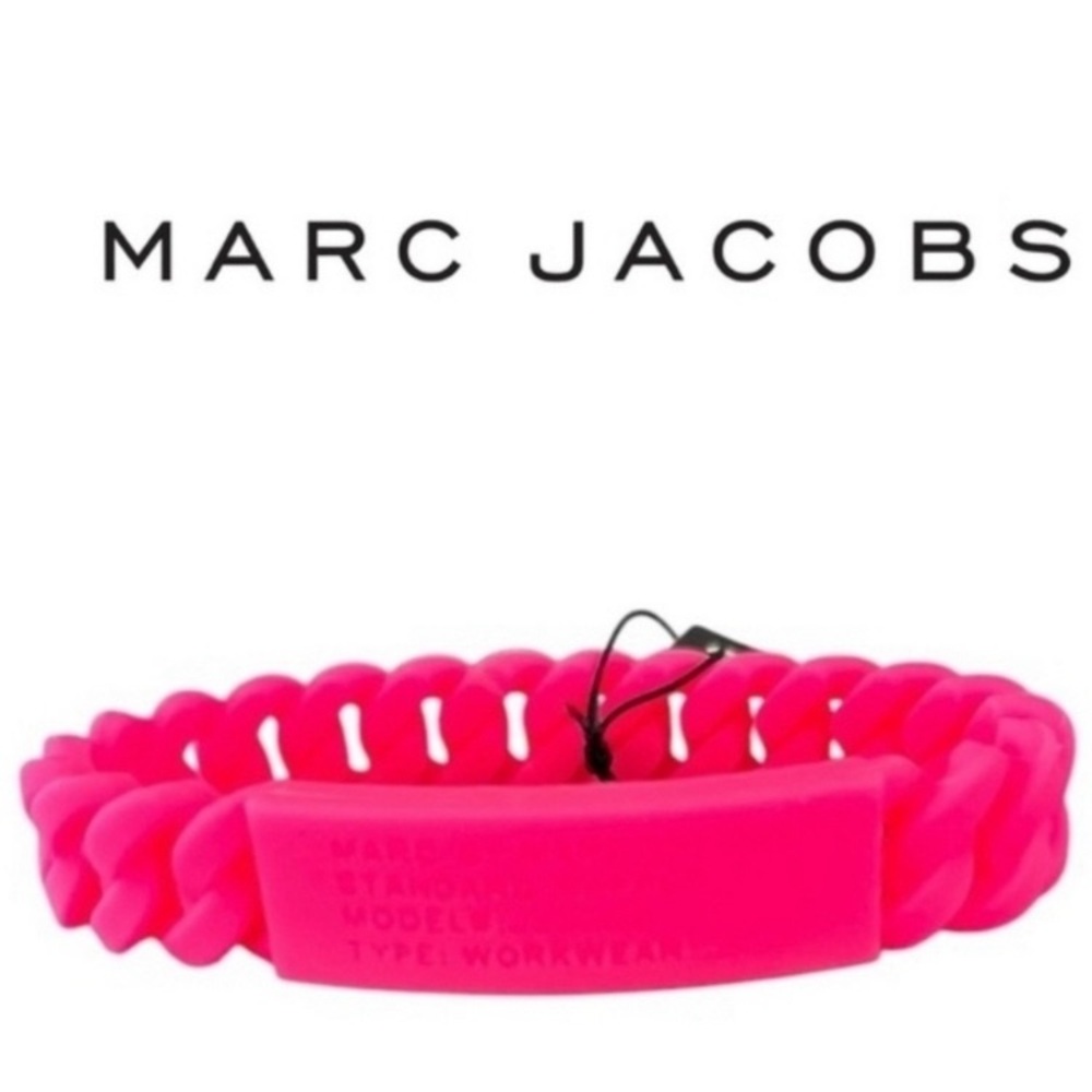 Marc By Marc Jacobs Hot Pink Braided Bracelet